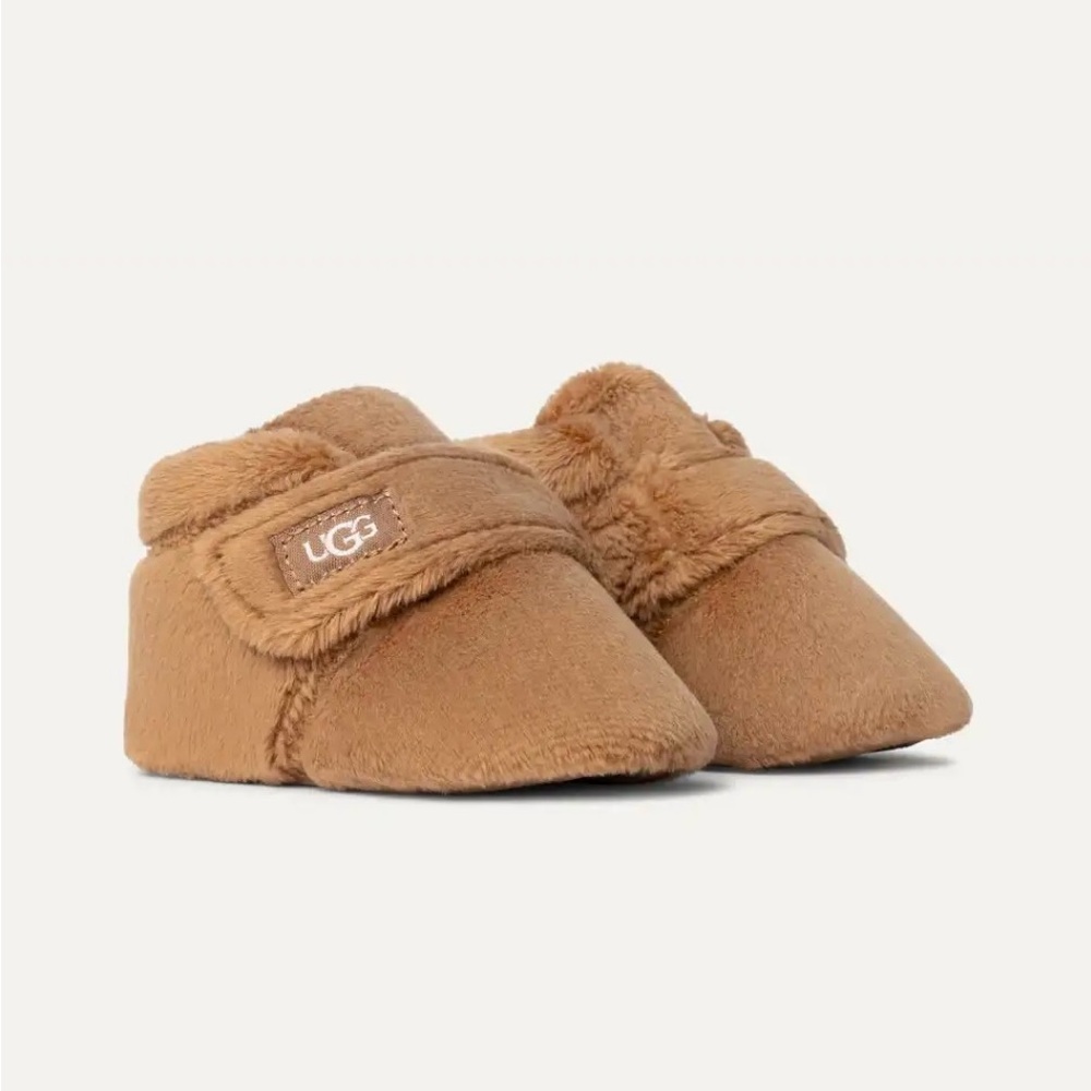 UGG Kids Bixbee Brown Slippers/Crib Shoes